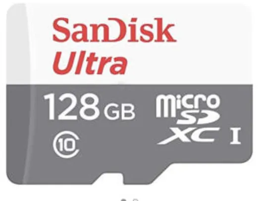Cartão Microsd Sandisk Ultra 128Gb | R$85