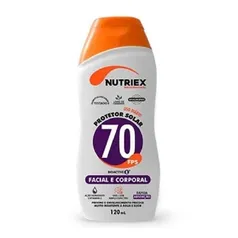 Protetor Solar Fps 70 Facial E Corporal 120ML Nutriex