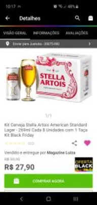 Cerveja stella 269 ml
