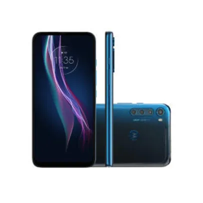 Motorola One Fusion Plus 128GB Azul Indigo Tela 6.5" Câmera Quadrupla 64MP Selfie 16MP Android 10.0