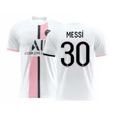 Messi 30 psg Paris Saint-Germain Casa Fora Camisa De Futebol Fãs Versão, 21-22 Temporada Camiseta 