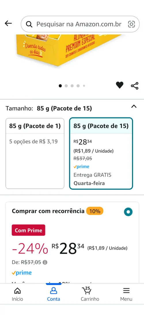 Imagem na descrição da promoção