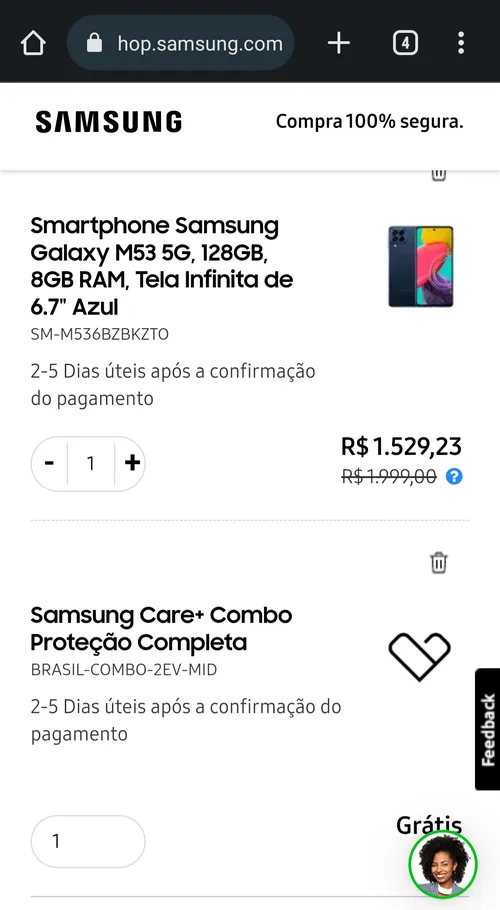 Imagem na descrição da promoção