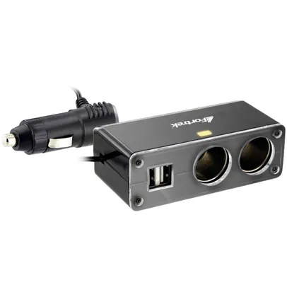 Fonte de Energia 2 Portas 12V/24V 4.1A Fortrek 2 Portas USB Car Hub Carregador Veicular - MPS-201