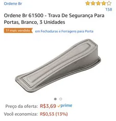 3 unidades trava porta PRIME