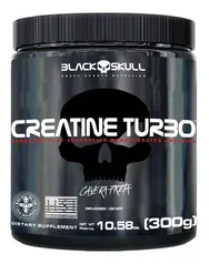 Suplemento em pó Black Skull Creatine Turbo creatina em pote de 300g