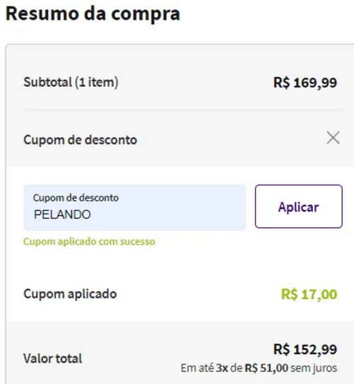 Imagem na descrição da promoção