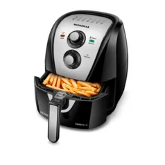 Fritadeira Elétrica Mondial sem Óleo, Air Fryer, 4L com Timer - AFN-40-BI | Preto / Inox