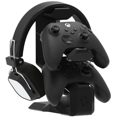 [🇧🇷] Suporte de Mesa Compatível Com HeadSet e 2 Controles do Xbox ou PlayStation 