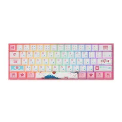 Teclado Mecanico AKKO Switch Gateron Pink/Orange/Yellow | R$397