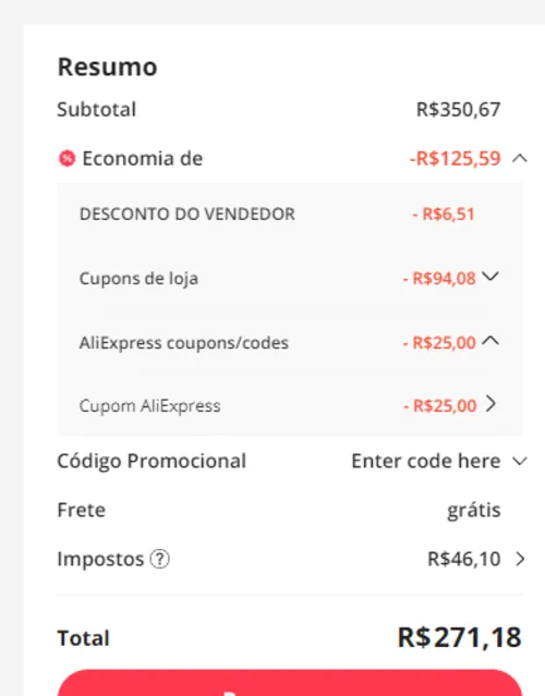 Imagem na descrição da promoção