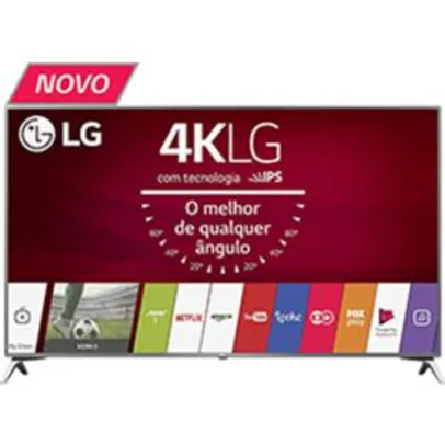 Smart TV LED 43" LG 43UJ6525 Ultra HD 4K com Conversor Digital 4 HDMI 2 USB WebOS 3.5 Painel Ips HDR e Magic Mobile Connection - R$ 1800