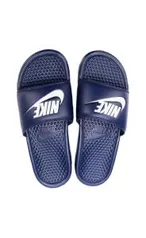 Sandália Nike Benassi JDI Masculina - Marinho e Branco | R$50