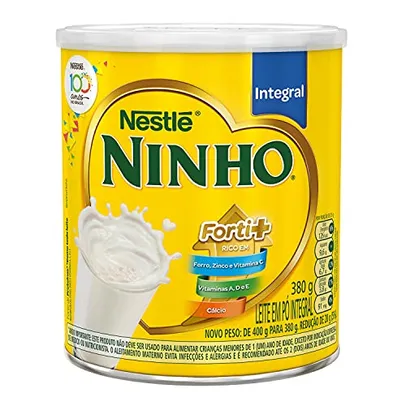 (Rec / + Por - R$ 14,14) Ninho - Leite em Pó, Integral, 380g