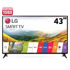 Smart TV LED 43" LG 43LJ5550 Full HD com Painel IPS, Wi-Fi, WebOS 3.5, Time Machine Ready, Magic Zoom, Quick Access