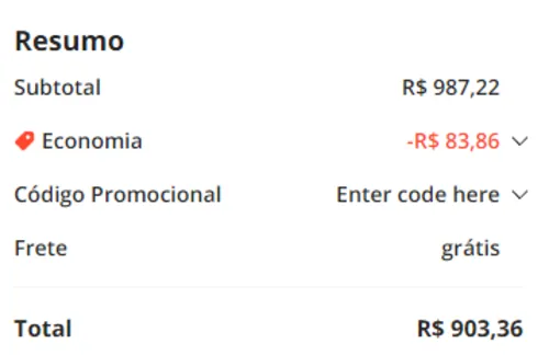 Imagem na descrição da promoção