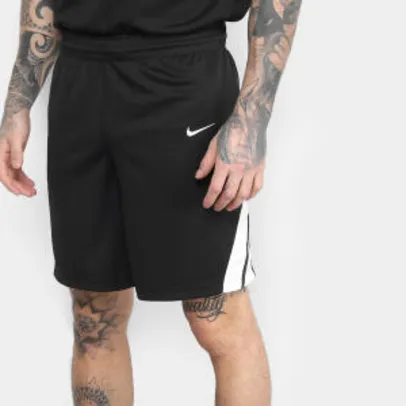 Bermuda Nike Dri-Fit STK Masculina - Preto e Branco R$60