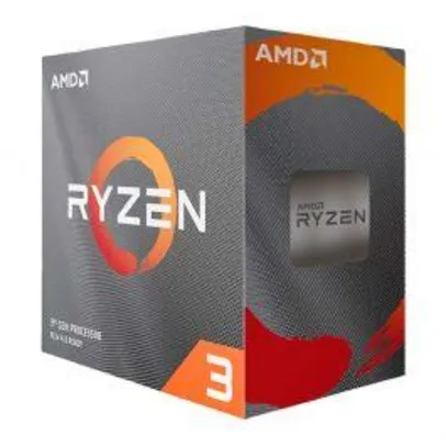 Processador AMD Ryzen 3 3100, Cache 18MB, 3.9Ghz, AM4 - 100-100000284BOX