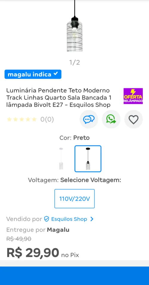 Imagem na descrição da promoção