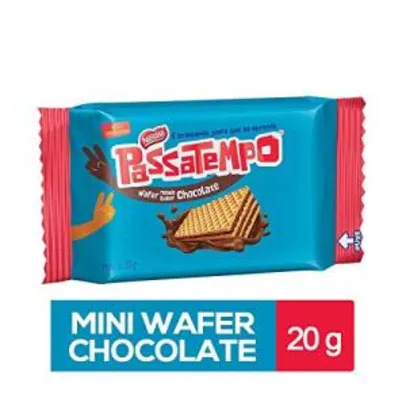 [Amazon Prime] Biscoito Mini Wafer Chocolate Passatempo 20g R$0,76