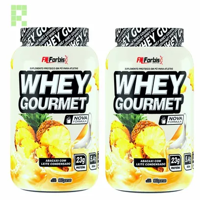 Foto do produto Whey Gourmet Pote 907g FN Forbis - Abacaxi