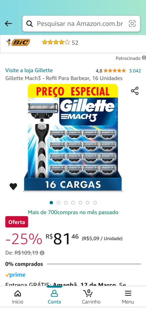 Imagem na descrição da promoção