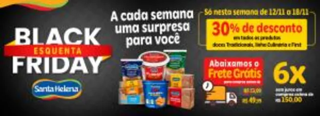 30% OFF em seleção de produtos + 50% de cashback pelo Juntos para Nutrir