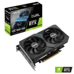 Placa de Vídeo Asus GeForce RTX 3060 DUAL OC V2, LHR, 12GB, GDDR6, DLSS, Ray Tracing, 90YV0GB2-M0NA10