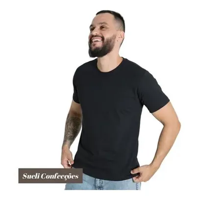 Camiseta Masculina Algodão Básica Camisa Atacado 30.1 Lisa