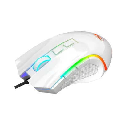 Mouse Redragon Gamer Griffin M607 RGB, 7200 DPI, 6 Botões, White