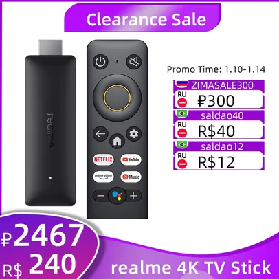 Realme 4K Smart Google TV Stick 2GB 8GB