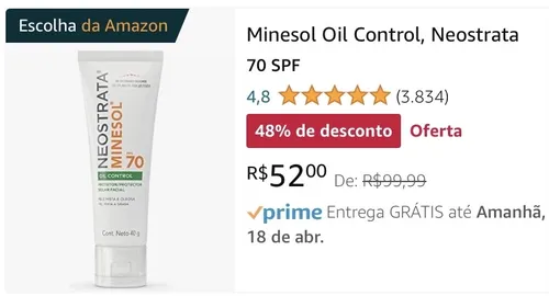 Imagem na descrição da promoção