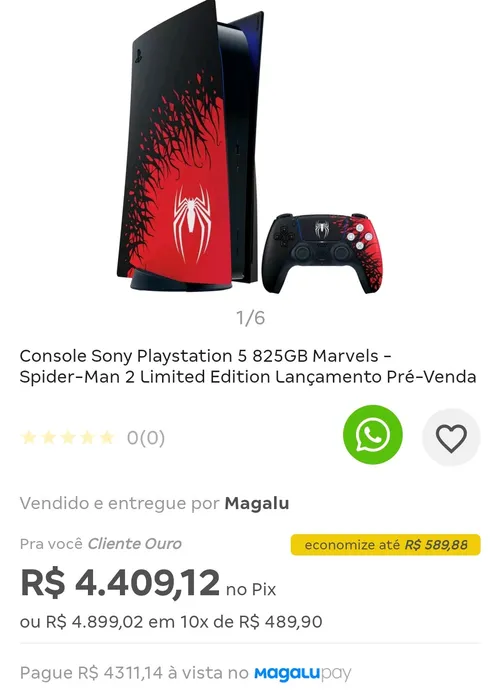 Imagem na descrição da promoção