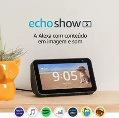 Echo Show 5 - Smart Speaker com tela de 5,5" e Alexa - Cor Preta