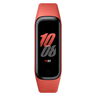 Galaxy Fit2 Samsung com Bluetooth, Sensor de Frequência Cardíaca e Resistência à água - Vermelho