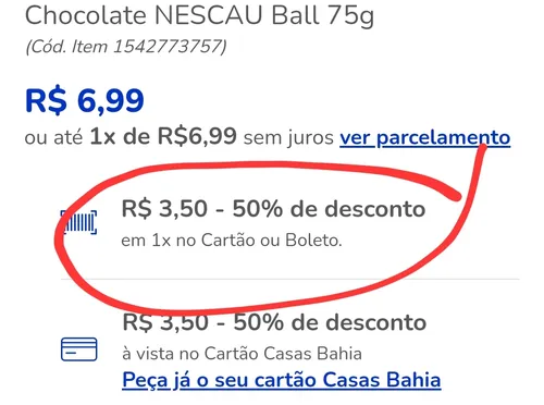 Imagem na descrição da promoção