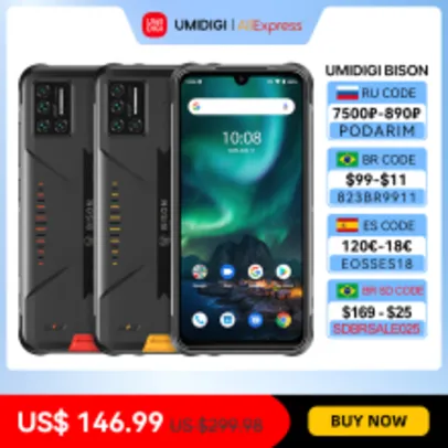 Smartphone Umidigi bison ip68/ip69k | R$735