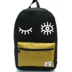 Mochila Juvenil Seanite Yins Piscadinha Costas Tam G Amarelo - R$7