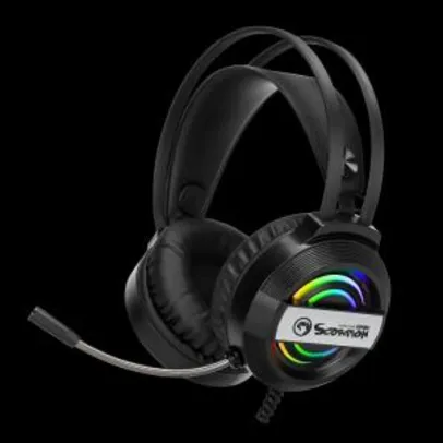 Headset Gamer Marvo HG8902, Com Fio, Black, RGB, HG8902 | R$95