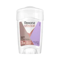 Desodorante Creme Antitranspirante Clinical Extra Dry Women Com 48G Rexona