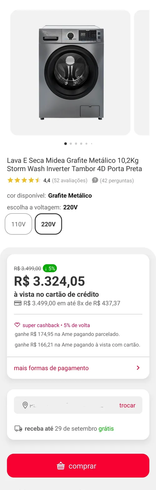 Imagem na descrição da promoção