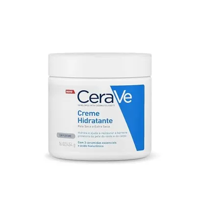 CeraVe, Creme Hidratante Corporal, com textura Cremosa e Ácido Hialurônico, 454g, embalagem variable