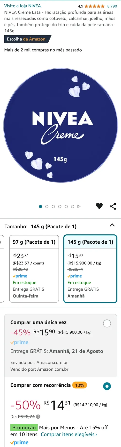 Imagem na descrição da promoção