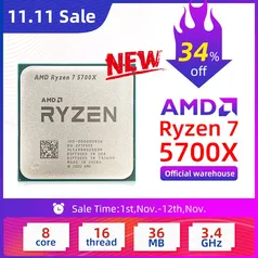 Processador Amd Ryzen 7 5700X - Novo