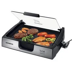 Grill Chapa Mondial Due Grill Inox Premium G-10 220V - R$145