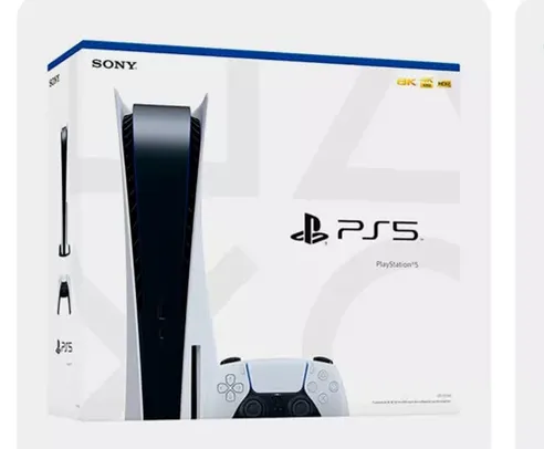 (SOMENTE APP) Console PlayStation 5 Standard Edition Branco +Controle Sem Fio Dualsense Branco