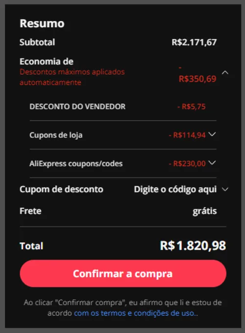 Imagen na descrição da promoção