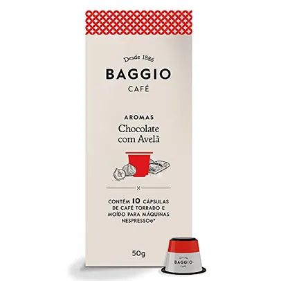 (REC) (L5P3) (SUPER R$8) Cápsulas de Café Baggio Café Aroma Chocolate com Avelã, comp Nespresso