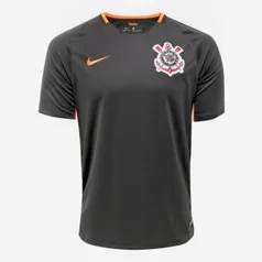 [Manto Sagrado] Camisa Corinthians III 17/18 s/n° - Torcedor Nike Masculina - Grafite e Laranja