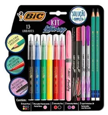 Kit Lettering BIC, 971080, 13 unidades multicor | R$32